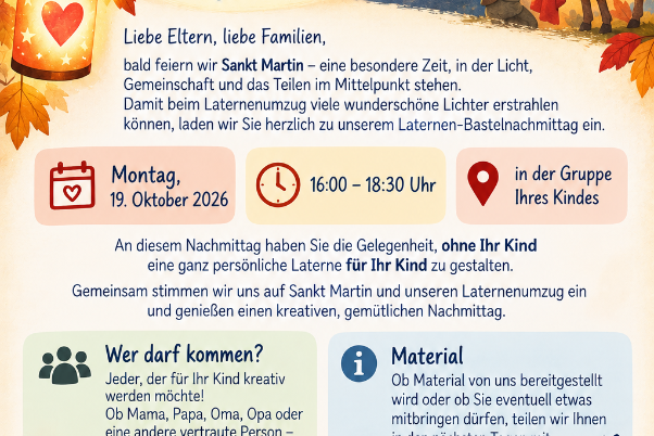 Laternen Bastelnachmittag